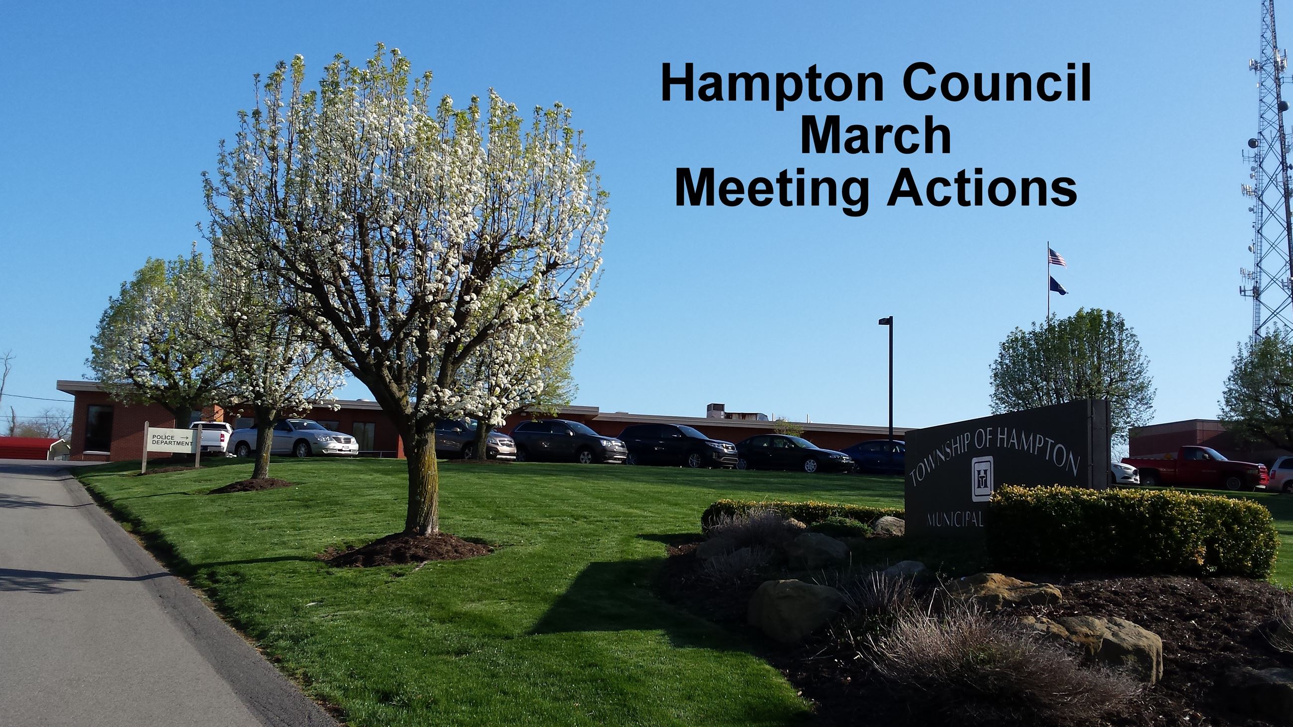 Council march agenda items