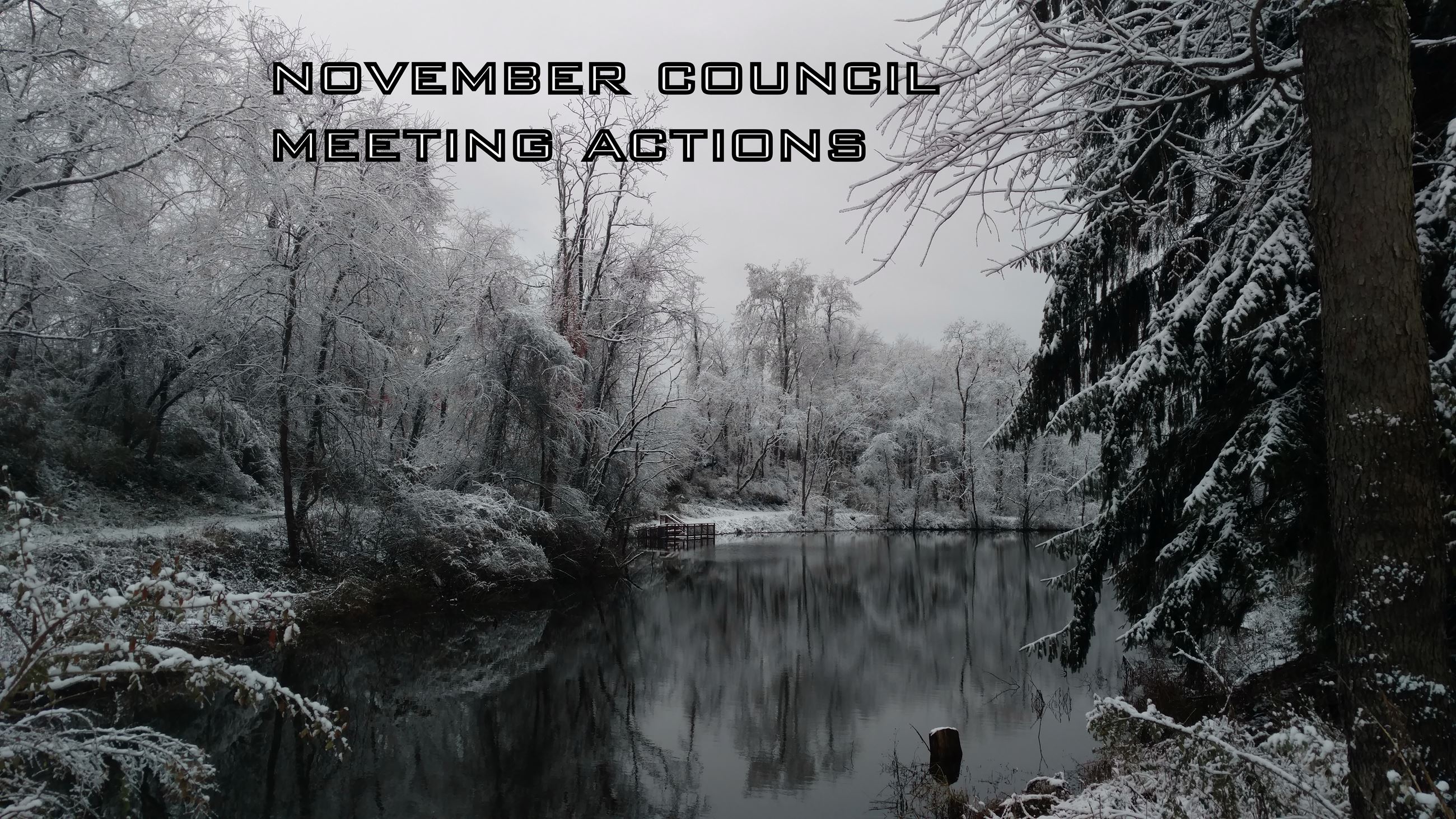 December Council Agenda Actions