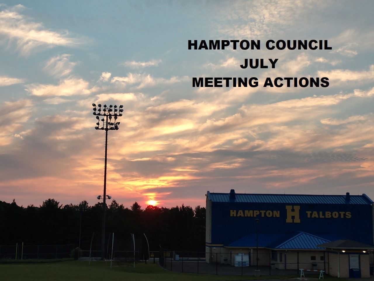 July Council Meeting Actions
