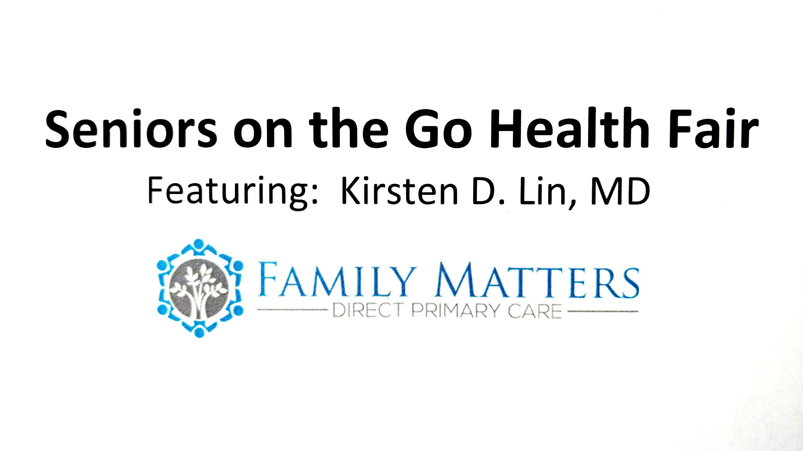 Seniors on the Go Health Fair