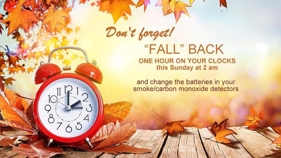 Fall back daylight savings