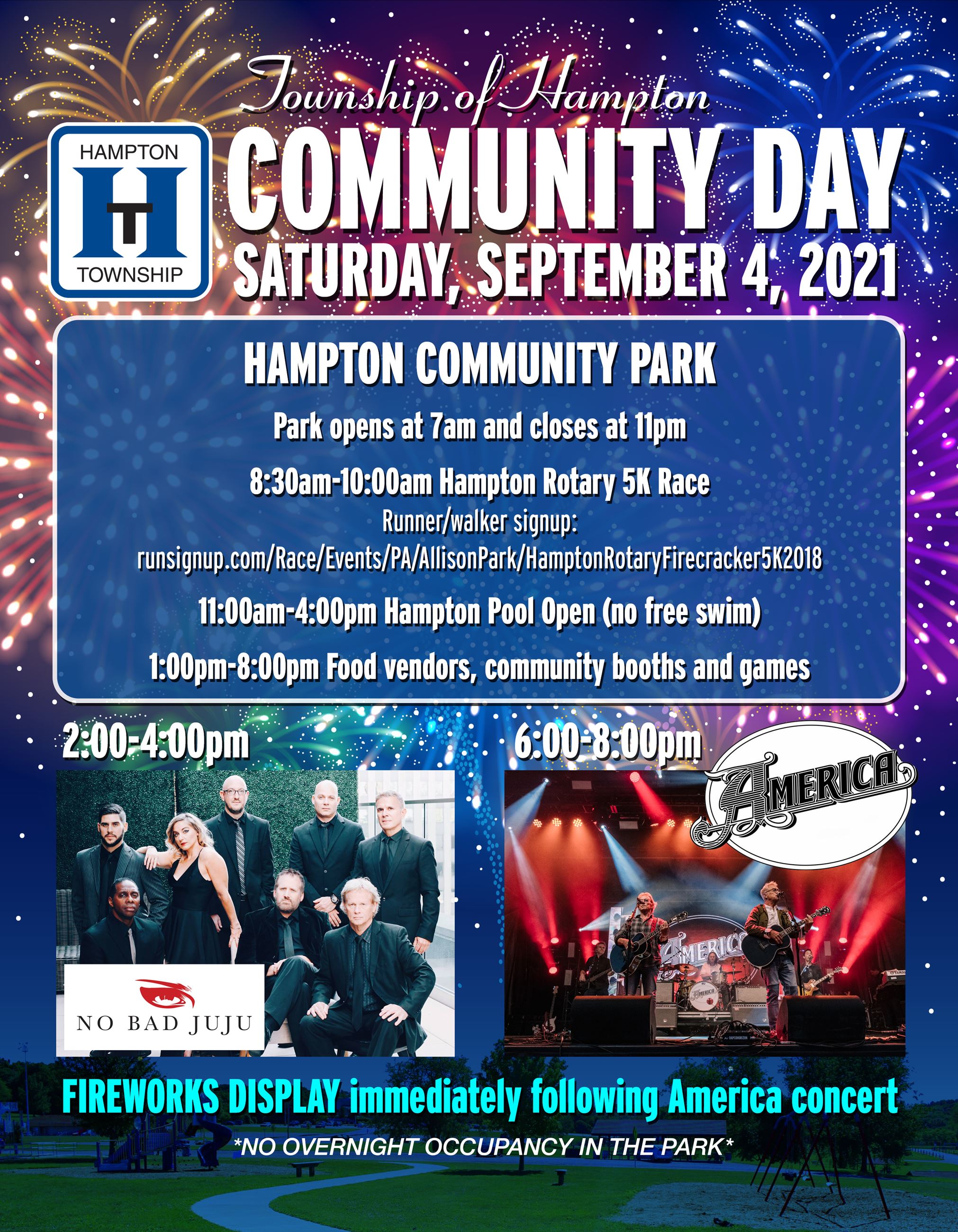 Hampton Community Day 2021 flyer print